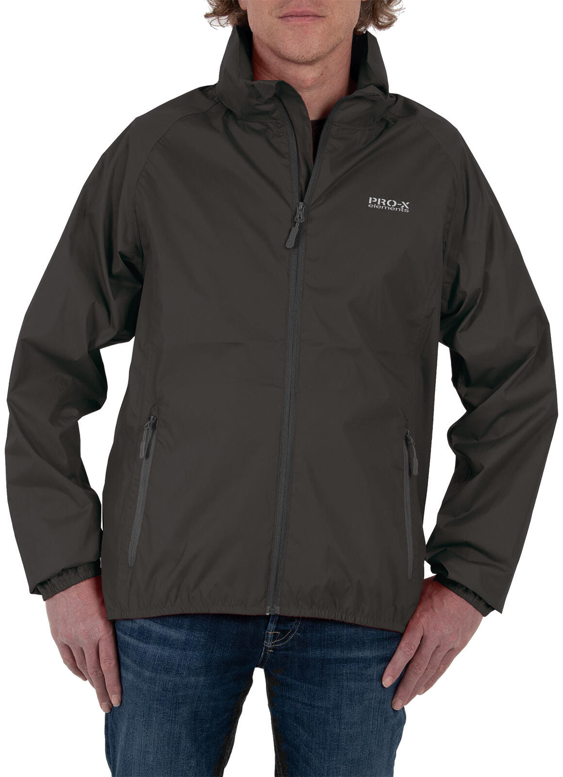 Giacca da ciclismo da uomo PACKable antracite 3/5