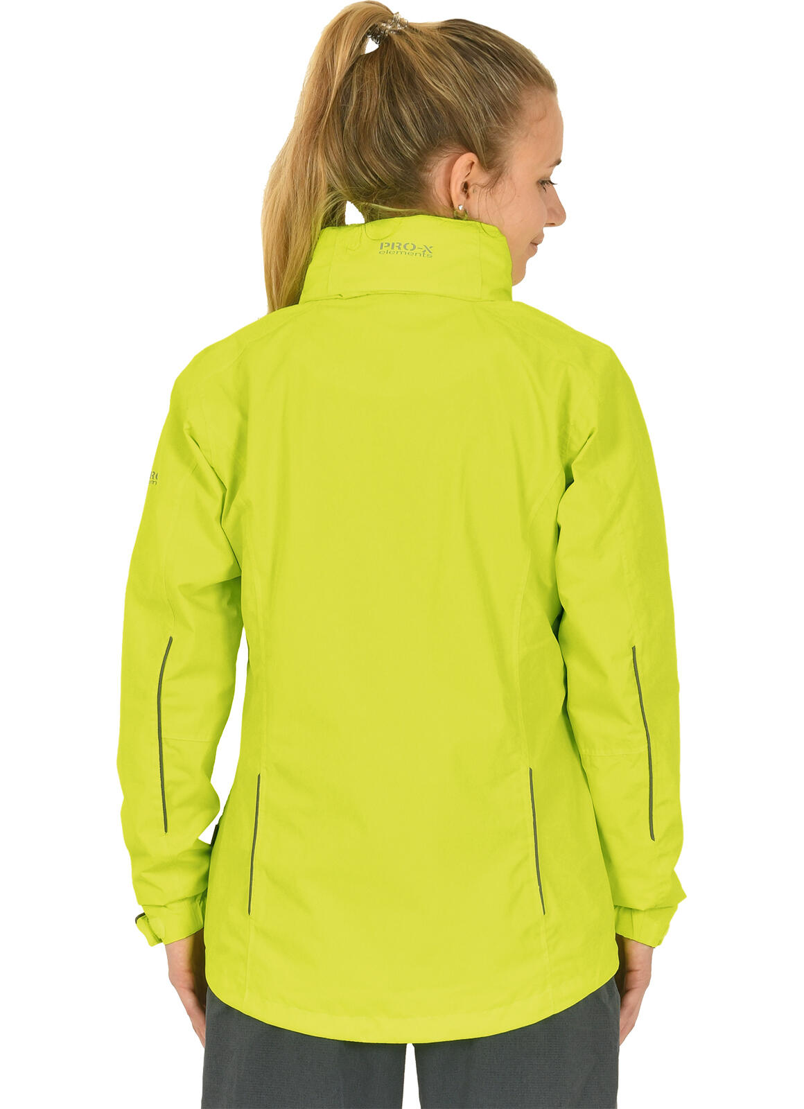 MELINDA neon yellow women's cycling jacket