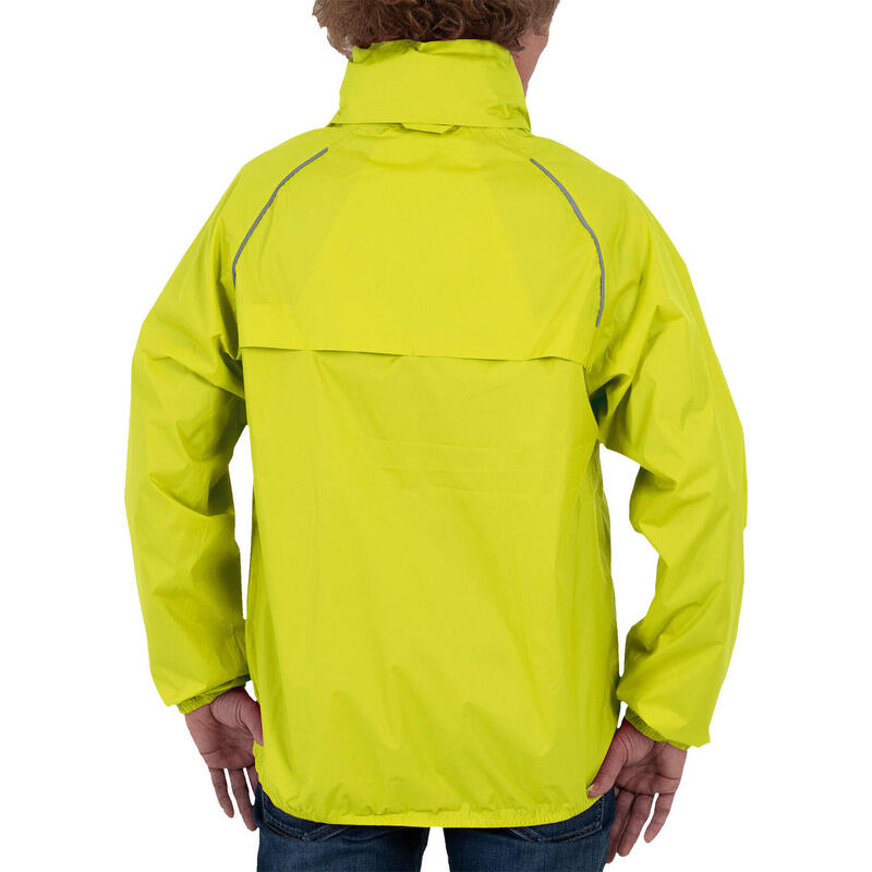 Veste de vélo pour hommes PACKable jaune fluo