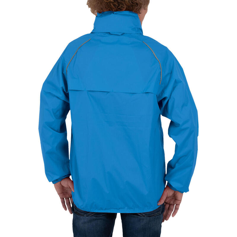 Outdoorjas heren polyamide blauw maat M