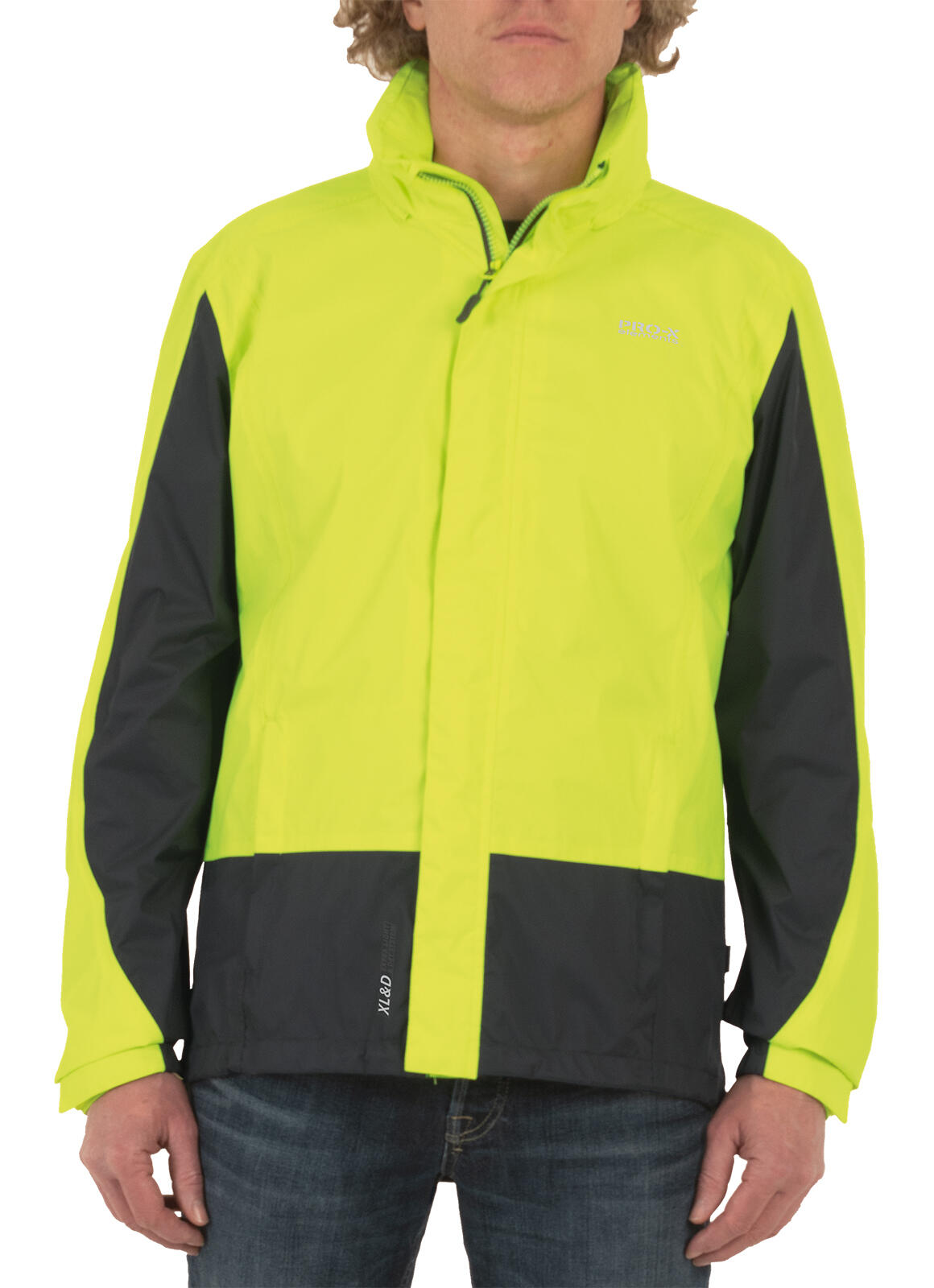Veste de cyclisme homme LENNARD jaune néon - anthracite 3/5