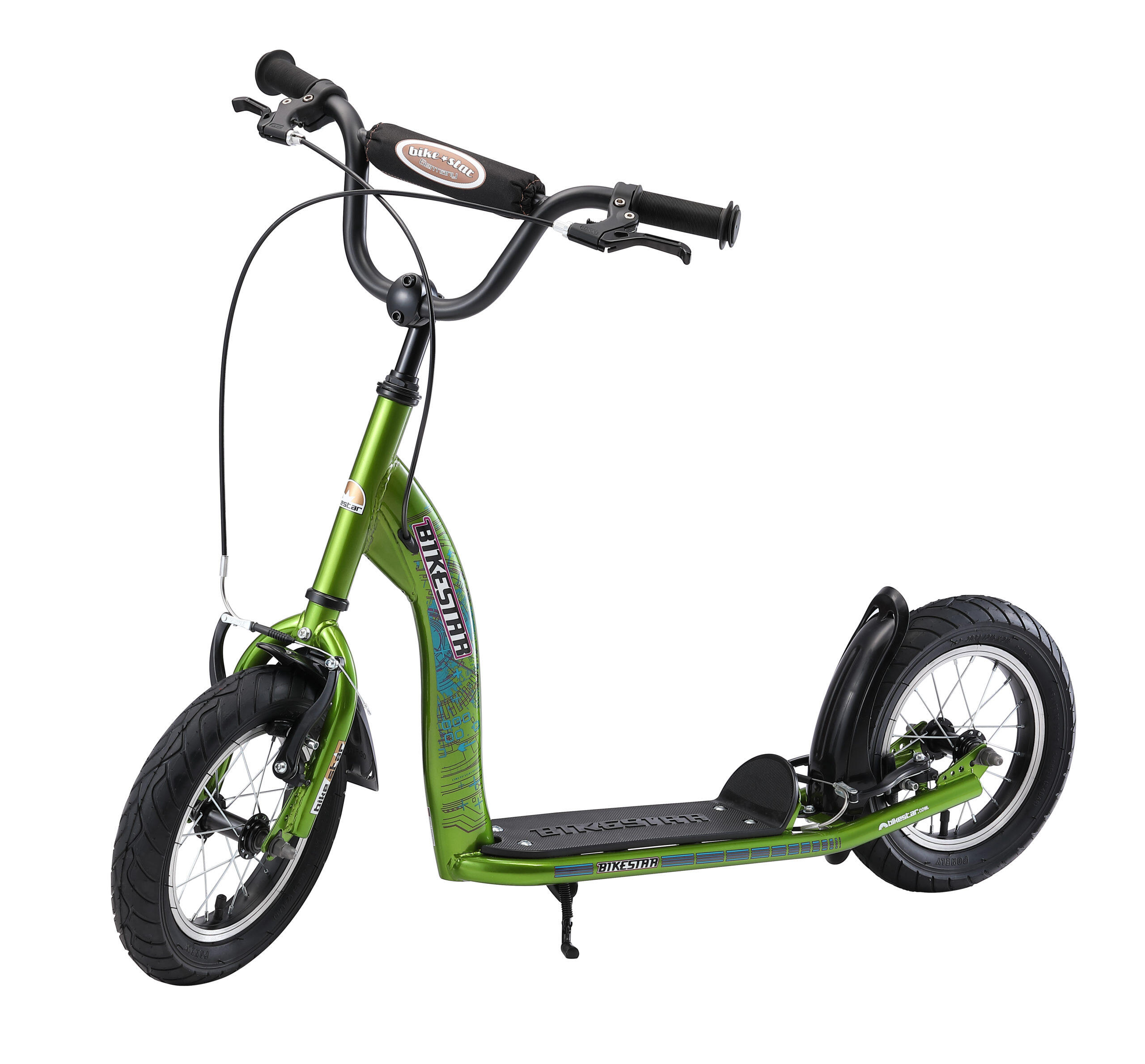 Bikestar autoped, 12 inch, Sport step, groen 3/5