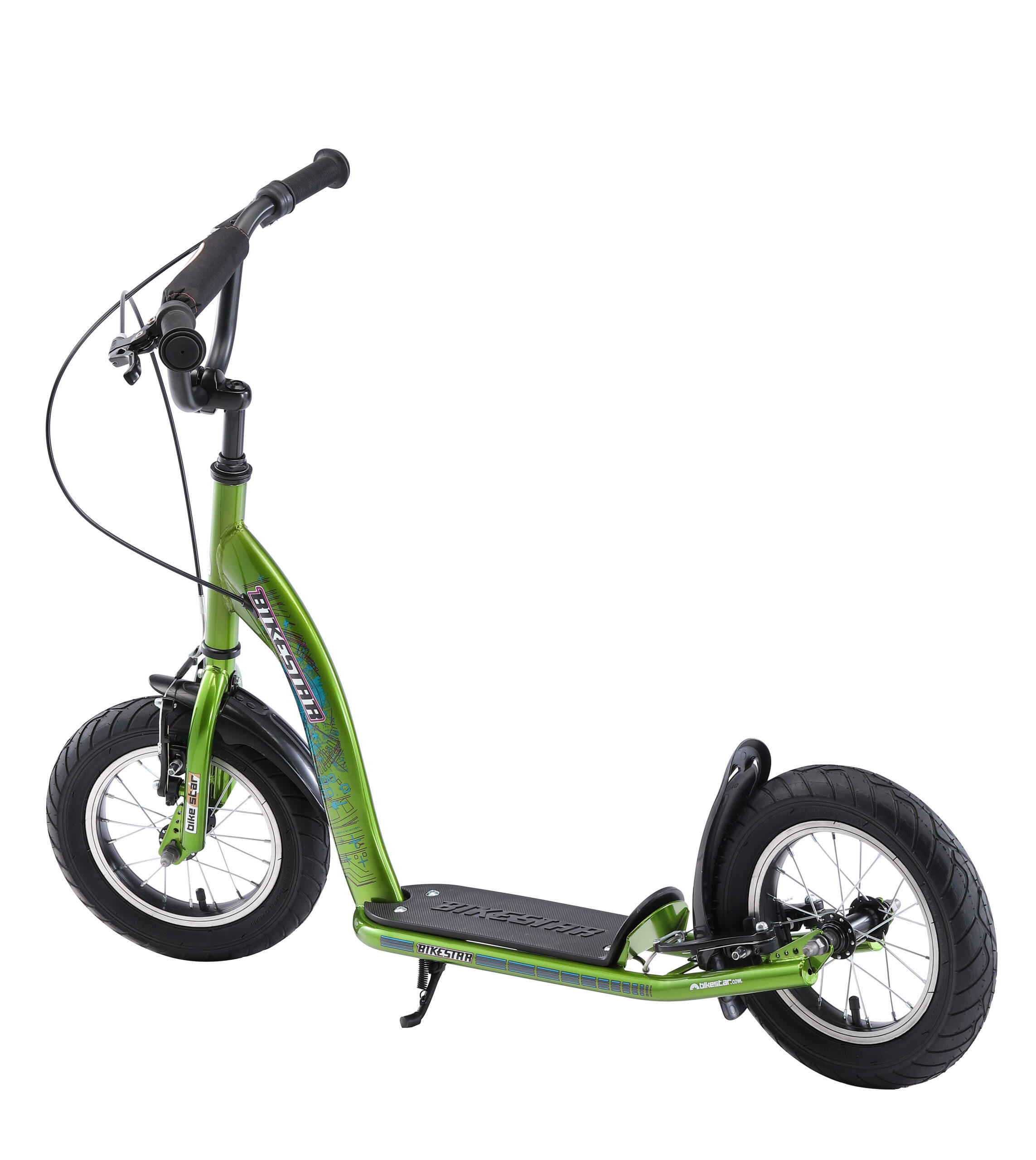 Bikestar autoped, 12 inch, Sport step, groen 4/5