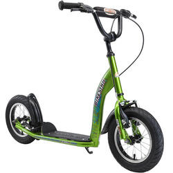 Bikestar autoped, 12 inch, Sport step, groen