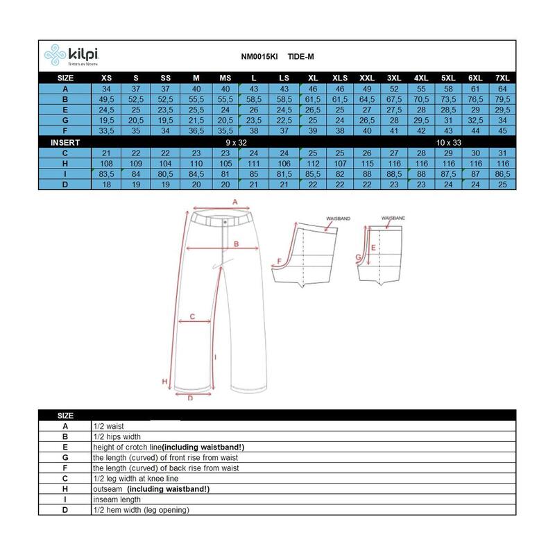 Pantaloni Drumetii KILPI Tide, Negru, Barbati