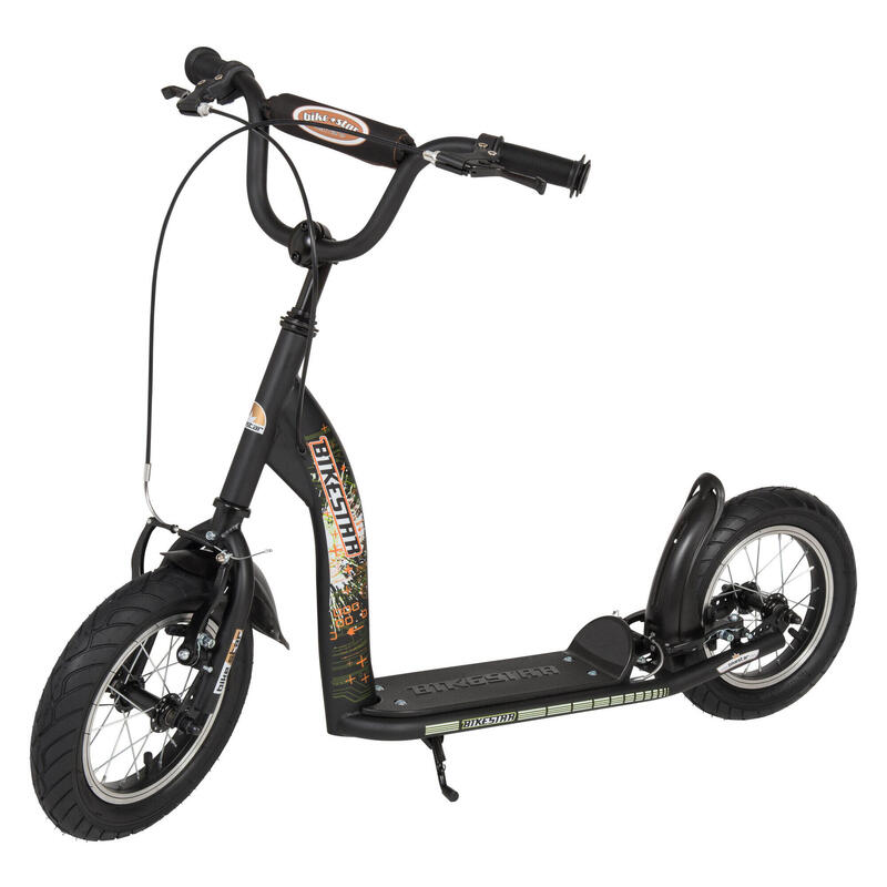 Trottinette grandes roues 12", pour enfants de 8 ans, pneus gonflables, Sport