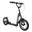 Bikestar autoped, 12 inch, Sport step, zwart