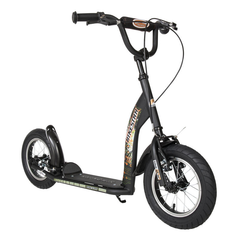 Trottinette grandes roues 12", pour enfants de 8 ans, pneus gonflables, Sport