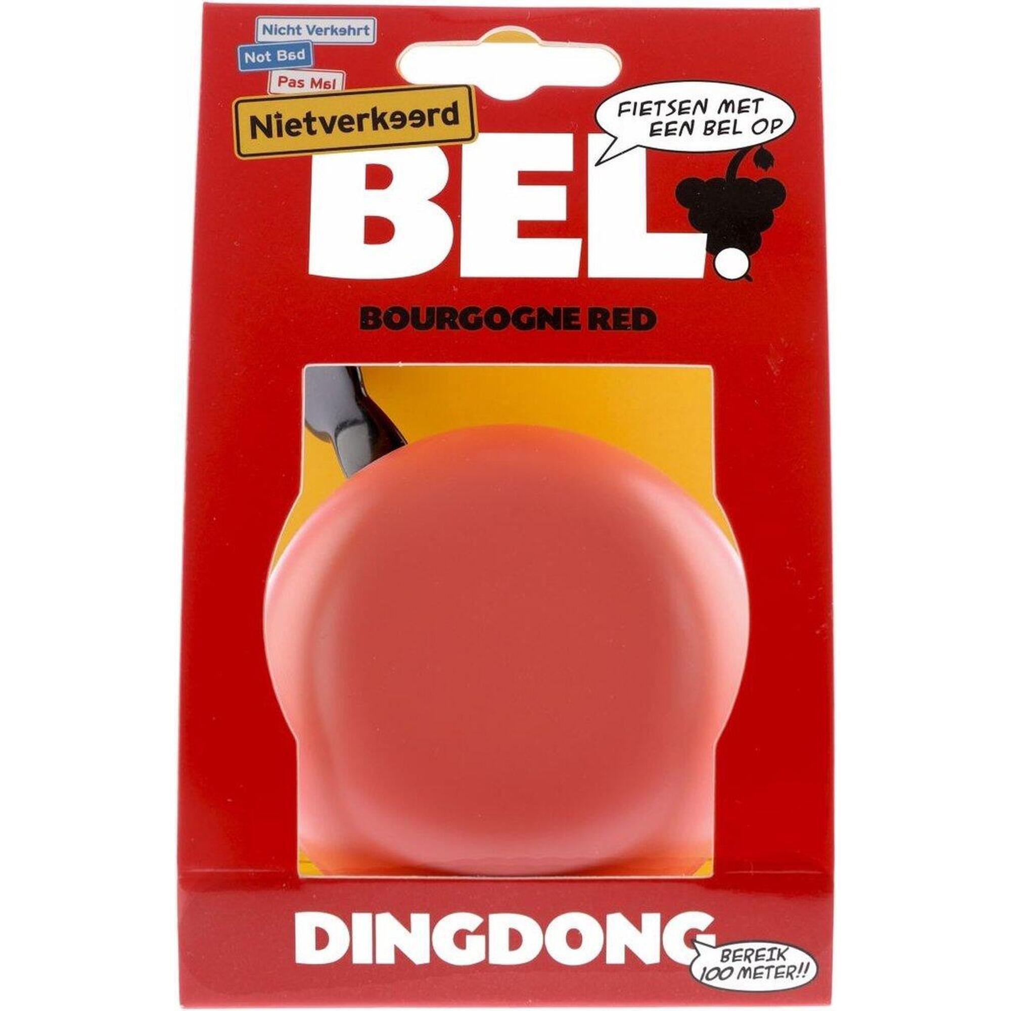 Sonnette Ding Dong Bourgonje Rood 80 Mm - Rouge Mat