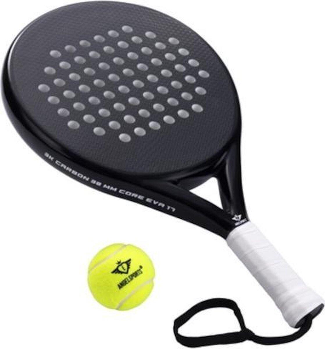 Padelracket 52 X 36,5 Cm P46 Eva17 Carbon Zwart 2/5