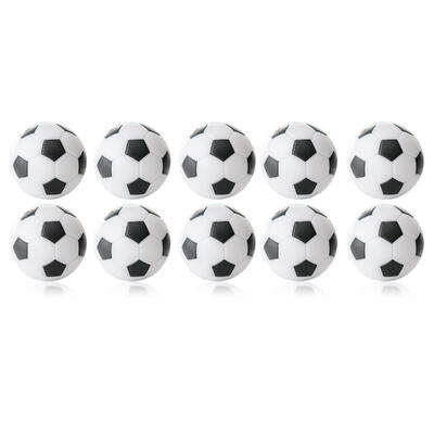 Tafelvoetbal ballen - 35 mm - wit / zwart - 10 stuks
