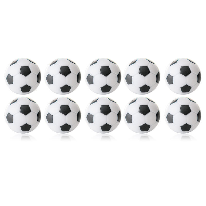 Tafelvoetbal Ballen - 35 mm - Wit / Zwart - 10 stuks