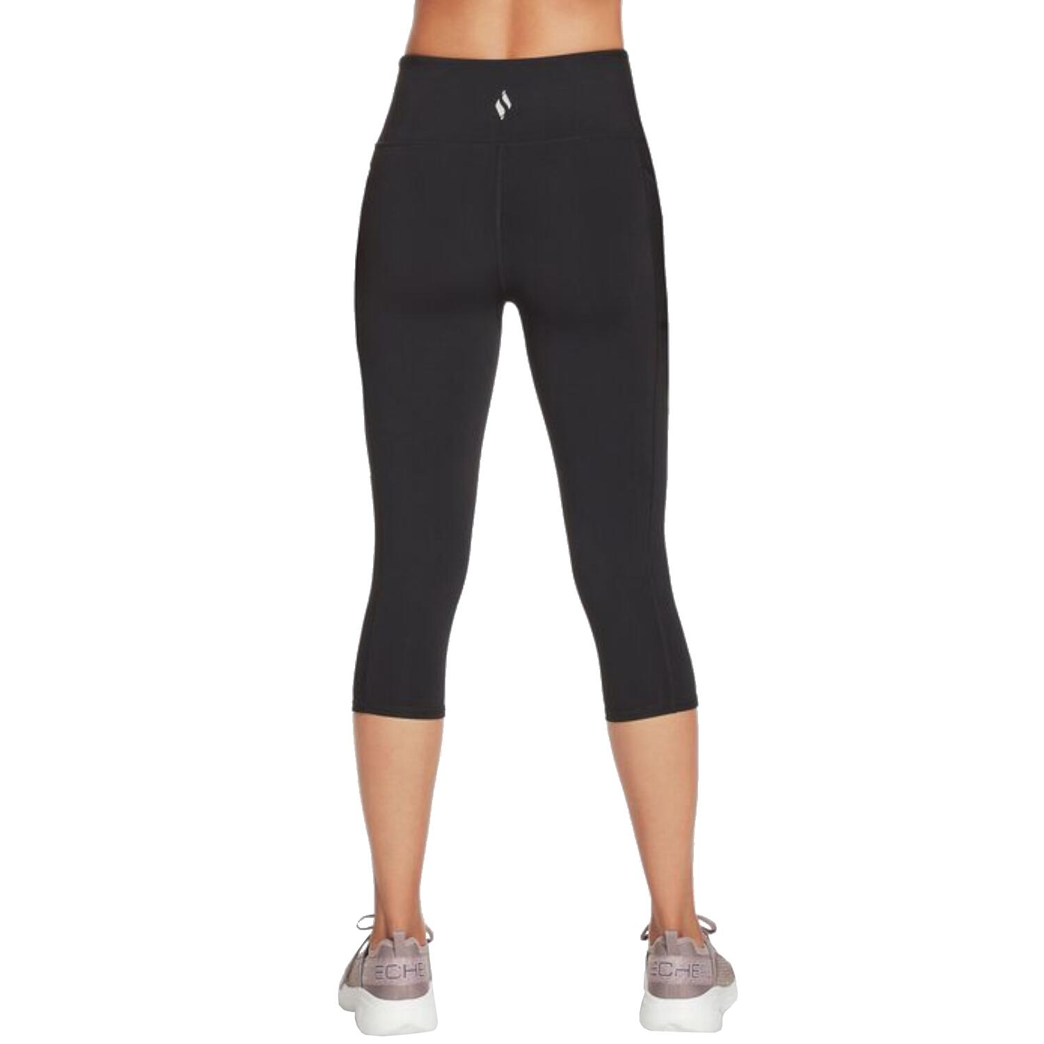 SKECHERS GOFLEX HW CAPRI Half-length tights Nero