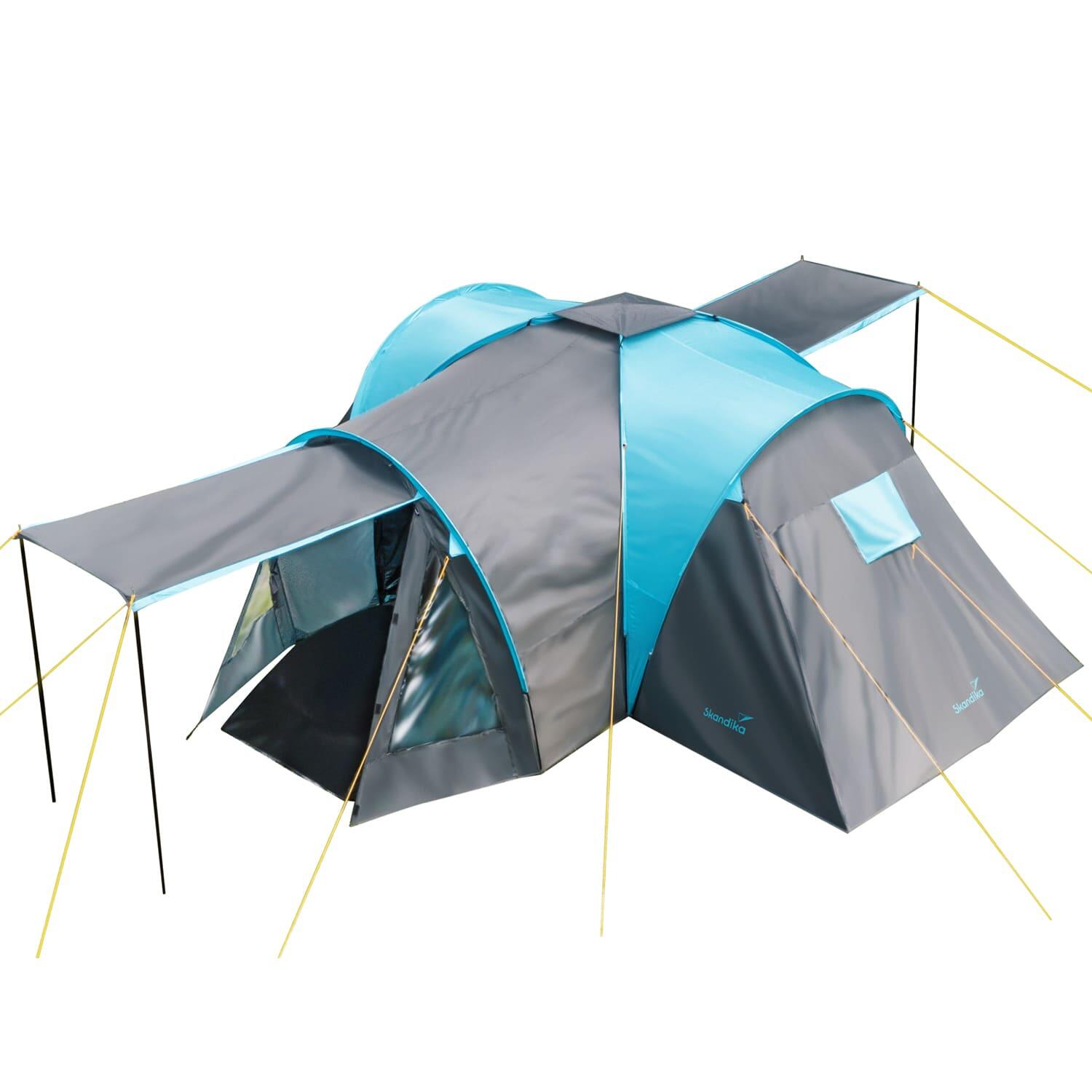 SKANDIKA Koepeltent Hammerfest 6 plus - Campingtent - 2 slaapcabines - 6 personen