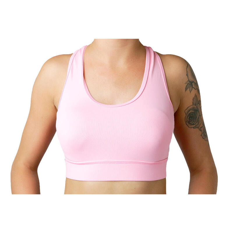 Női sportmelltartó, GymHero Bra Pink-Sport, rózsaszín