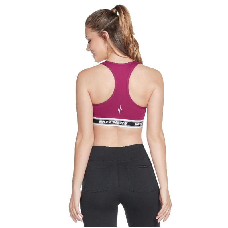 Női sportmelltartó, Skechers Go Walk Jacquard Bra, lila