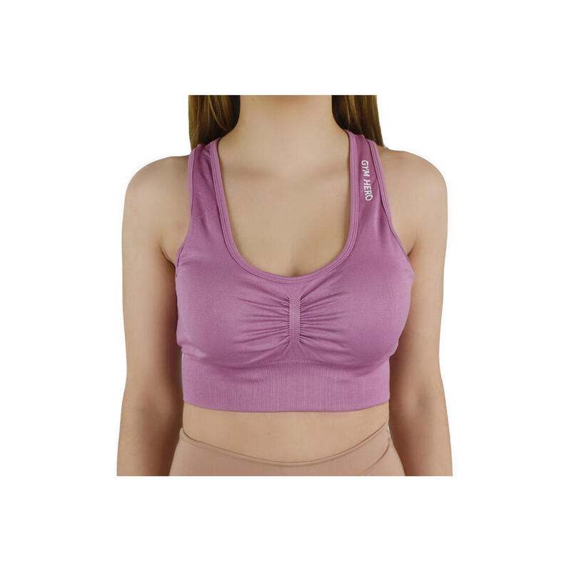 Női sportmelltartó, GymHero Miami Cute Bra, lila