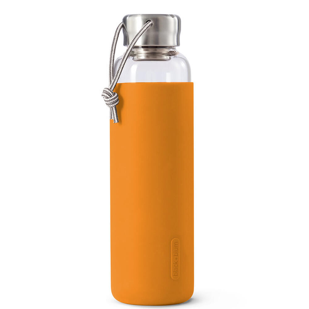 BLACK + BLUM Black+Blum Glass Water Bottle Orange 600ml