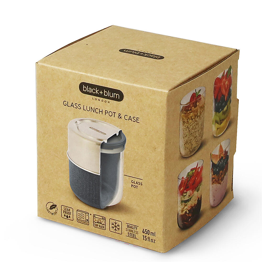 Black+Blum Glass Lunch Bowl 450ml Slate 4/4