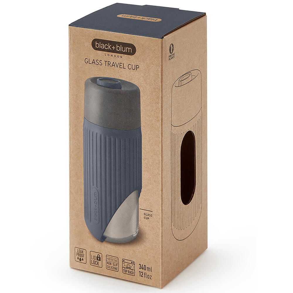 Black+Blum Glass Travel Cup 340ml Slate 4/4