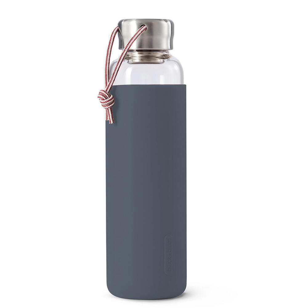 Black+Blum Glass Water Bottle Slate 600ml 1/3