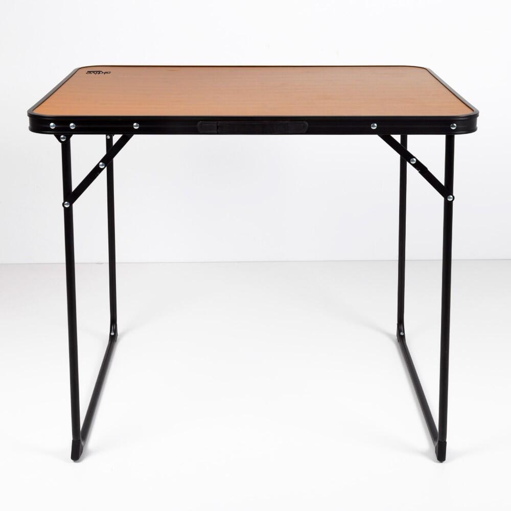 Table pliante de camping en bambou avec poignée de transport Aktive 2/5
