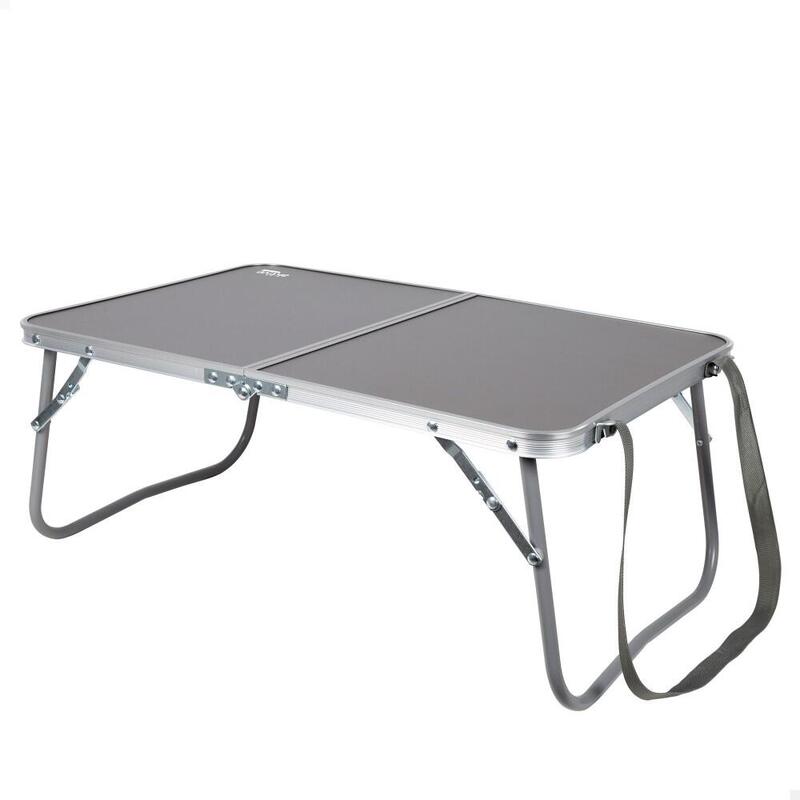 Mesa plegable camping antracita c/asas transporte Aktive
