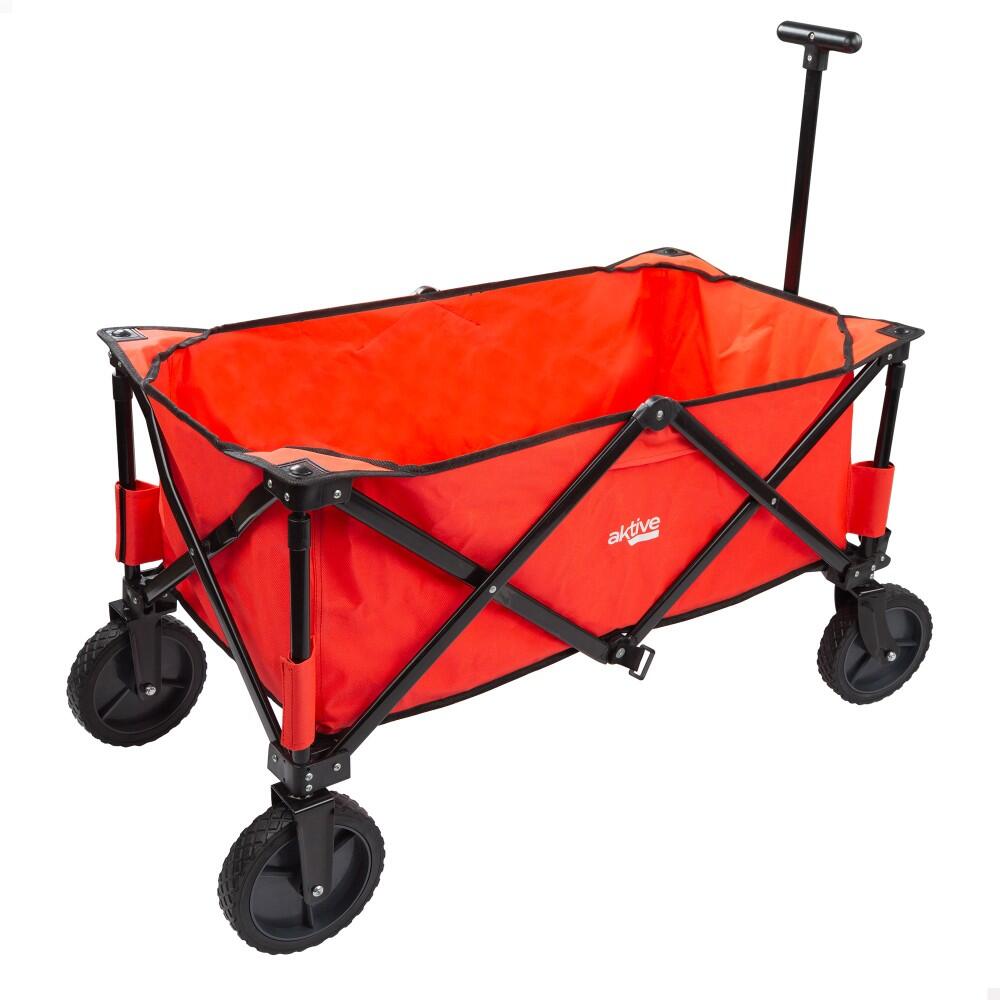 Carrinho de praia dobrável vermelho aktive