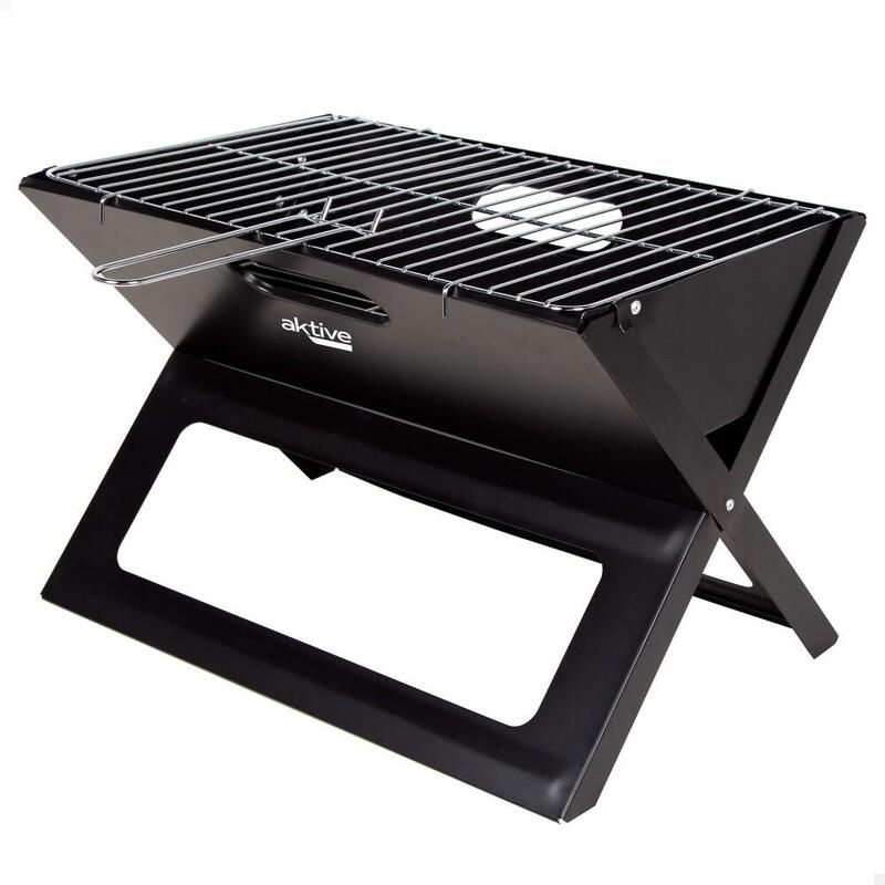 Barbacoa de Carbón Outsunny 40x35x39 cm Negro