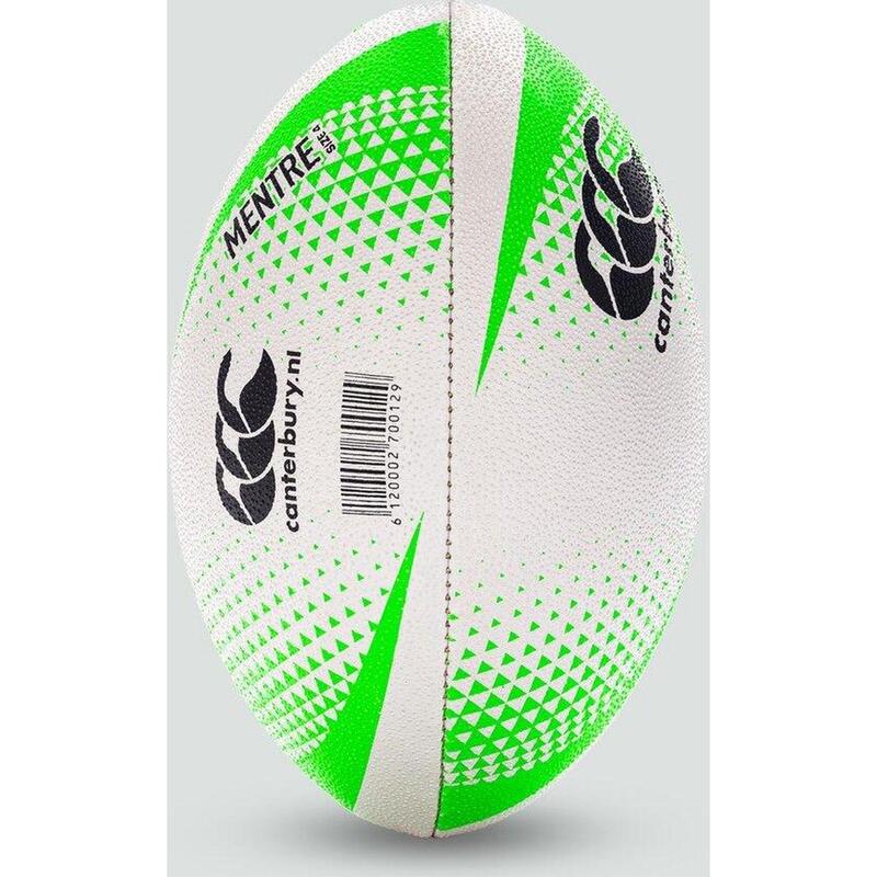 Rugby Bal - Unisex Wit Fluorescent Groen