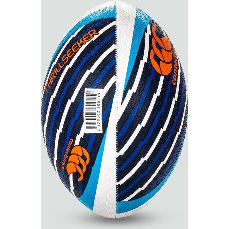Ballon de rugby - Bleu Orange