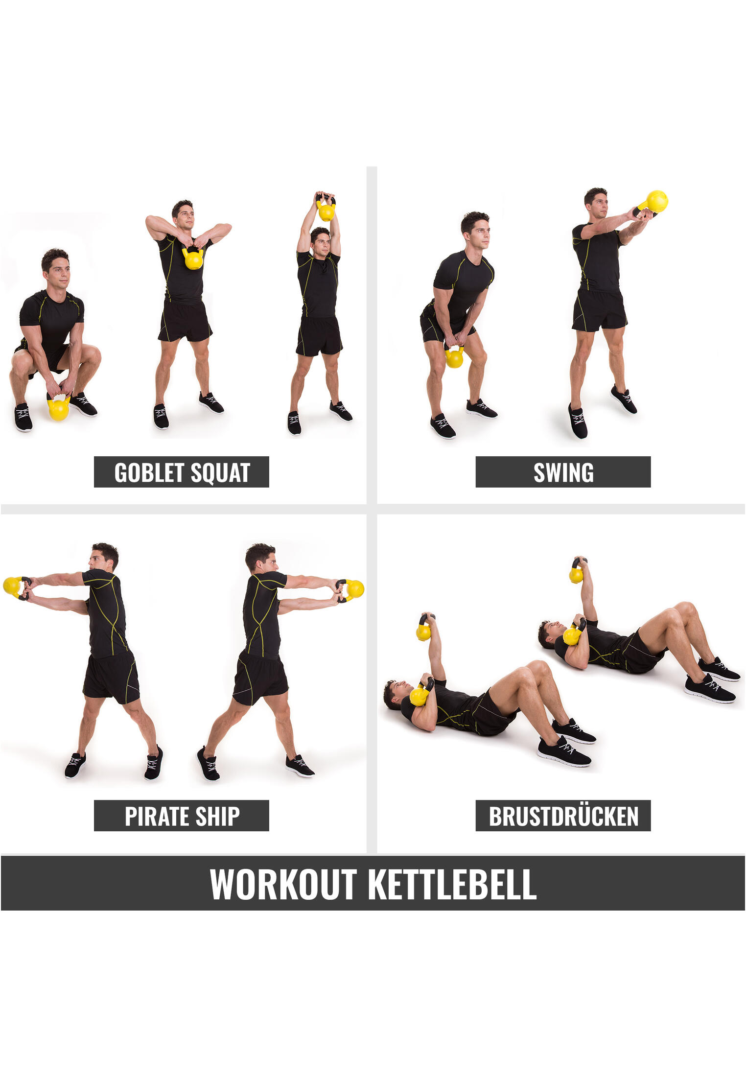 KETTLEBELL FONTE AVEC REVÊTEMENT NÉOPRÈNE | MUSCULATION | AU CHOIX DE 2KG À 32KG 7/7