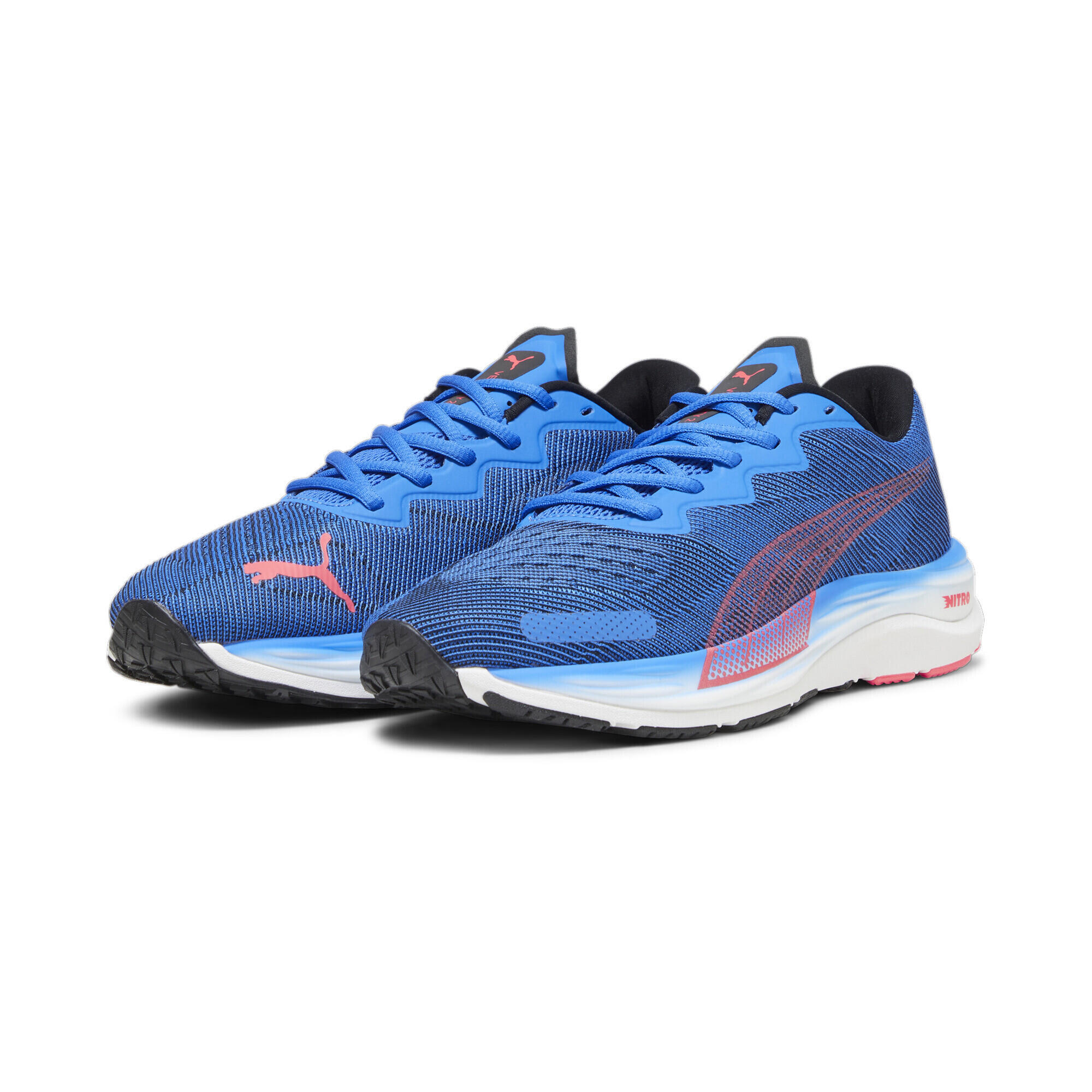 Puma - Chaussures De Running Velocity Nitro 2 Puma Ultra Blue Fire Orchid Red - Chaussures De Sport - Bleu - Decathlon