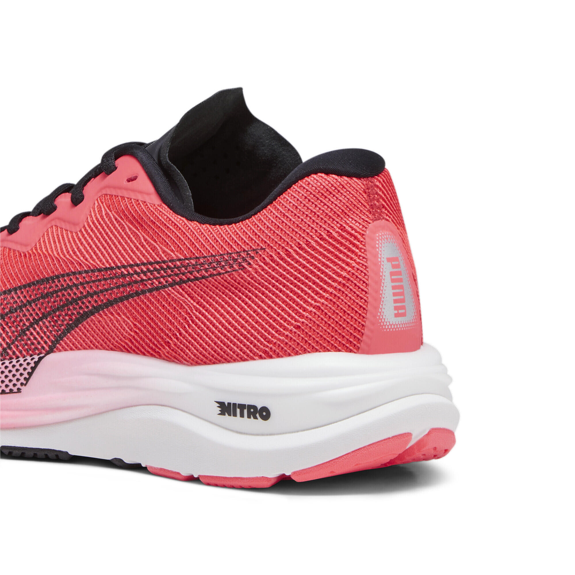 Scarpe da running Velocity Nitro 2 da uomo PUMA Fire Orchid Black Red 4/7