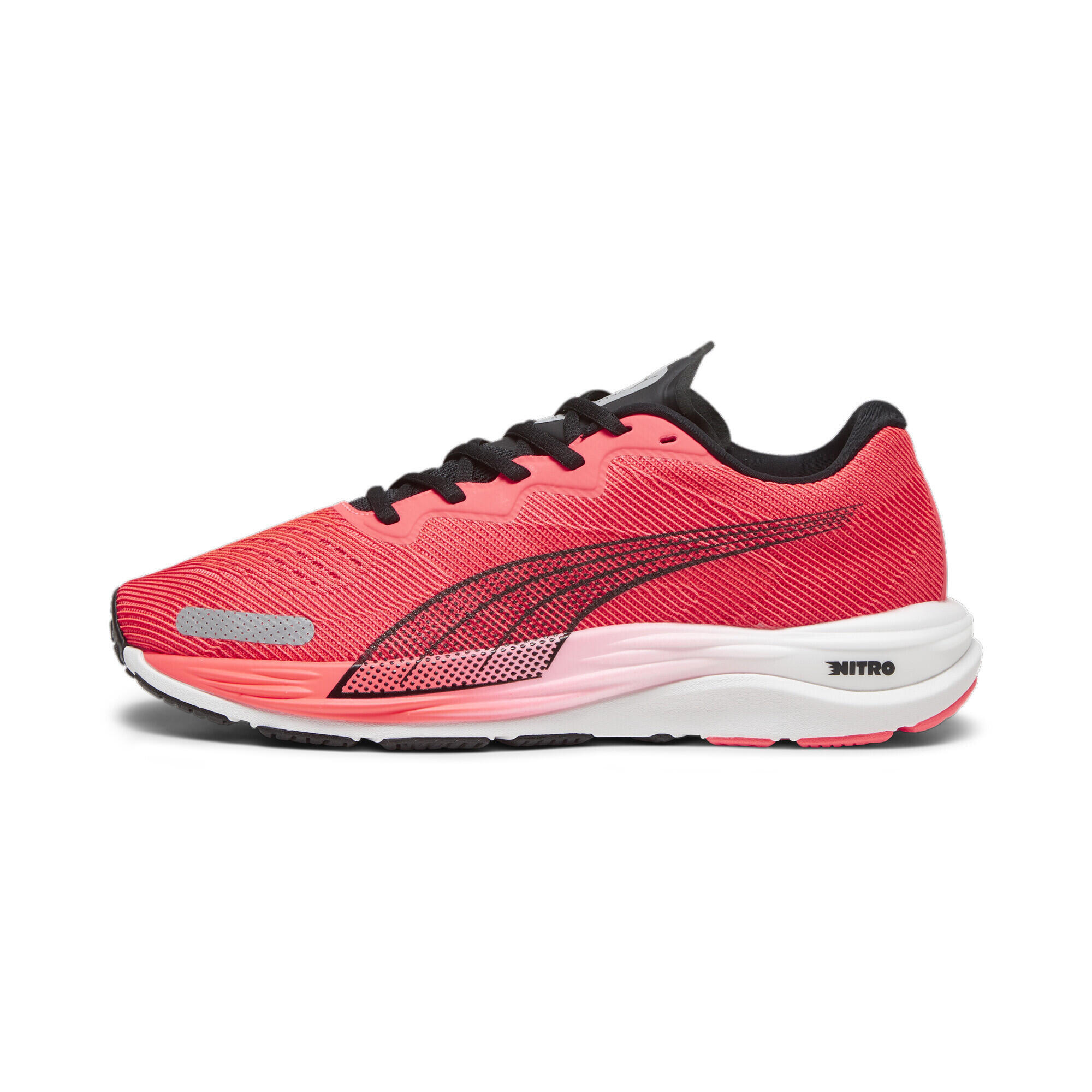 Scarpe da running Velocity Nitro 2 da uomo PUMA Fire Orchid Black Red 5/7