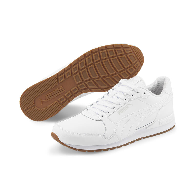 Sneakers en cuir ST Runner v3 PUMA White Gum Beige