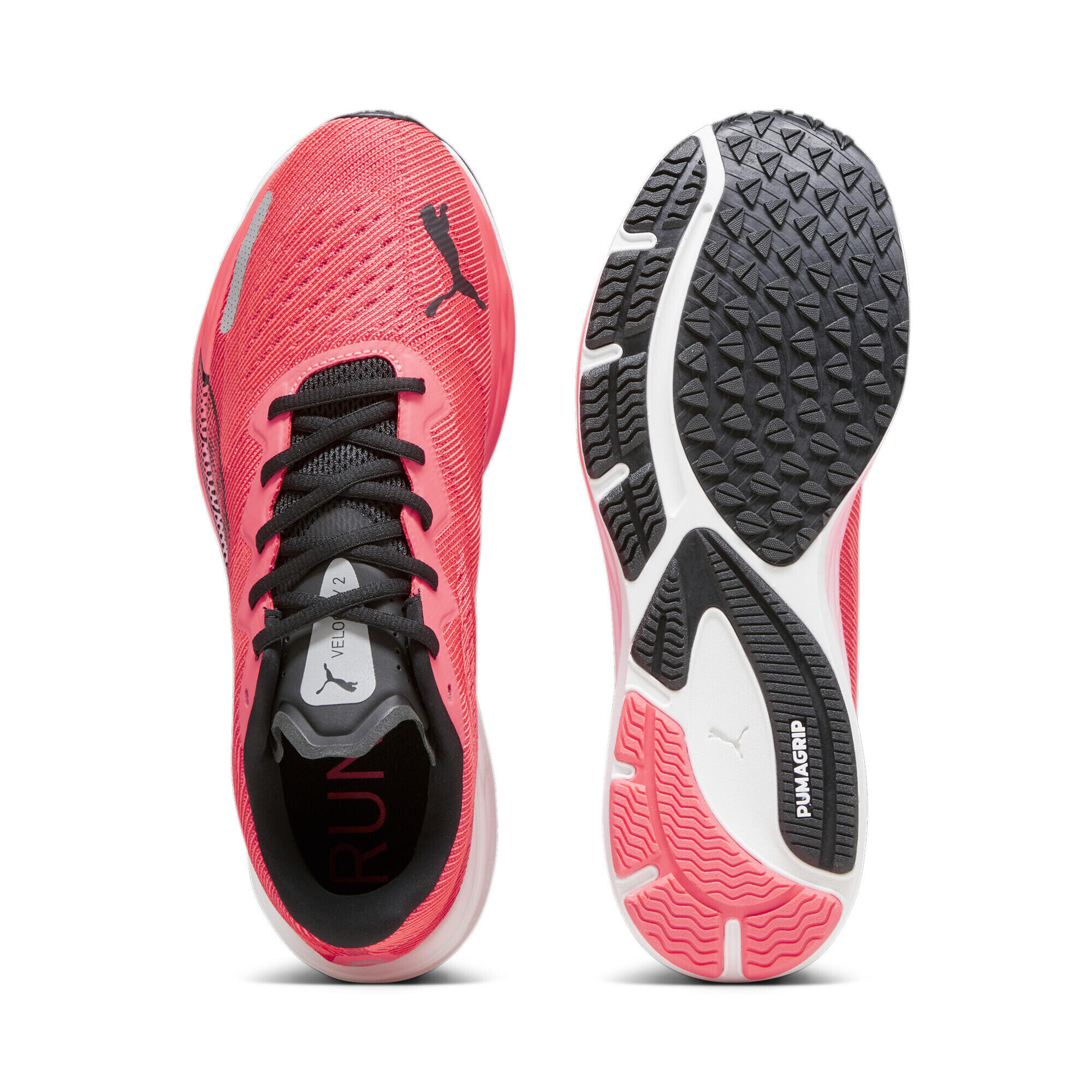 Scarpe da running Velocity Nitro 2 da uomo PUMA Fire Orchid Black Red 6/7