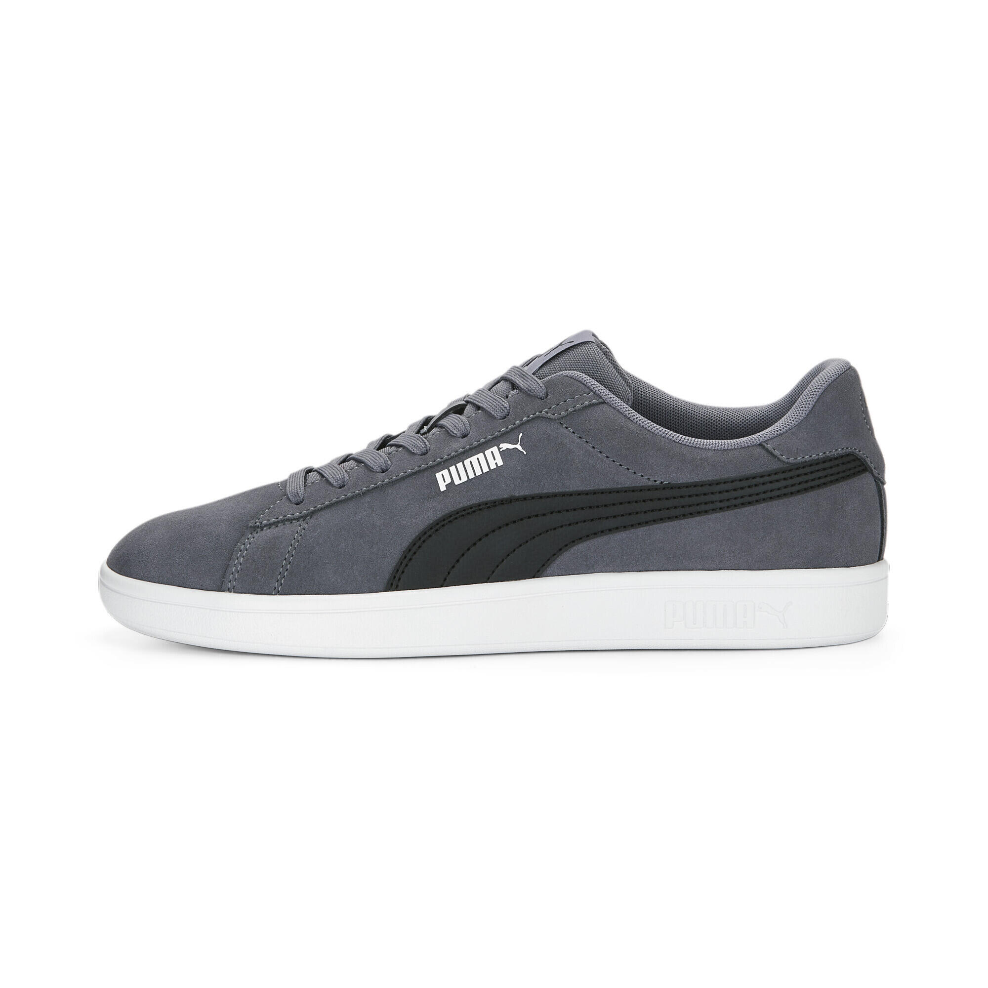 Zapatillas Smash 3.0 PUMA Gray Tile Black White Decathlon