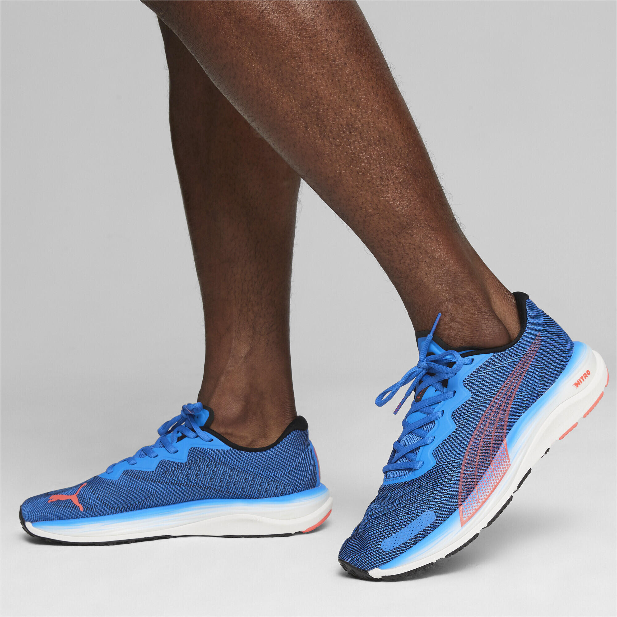 Chaussures de running Velocity Nitro 2 PUMA Ultra Blue Fire Orchid Red 2/7