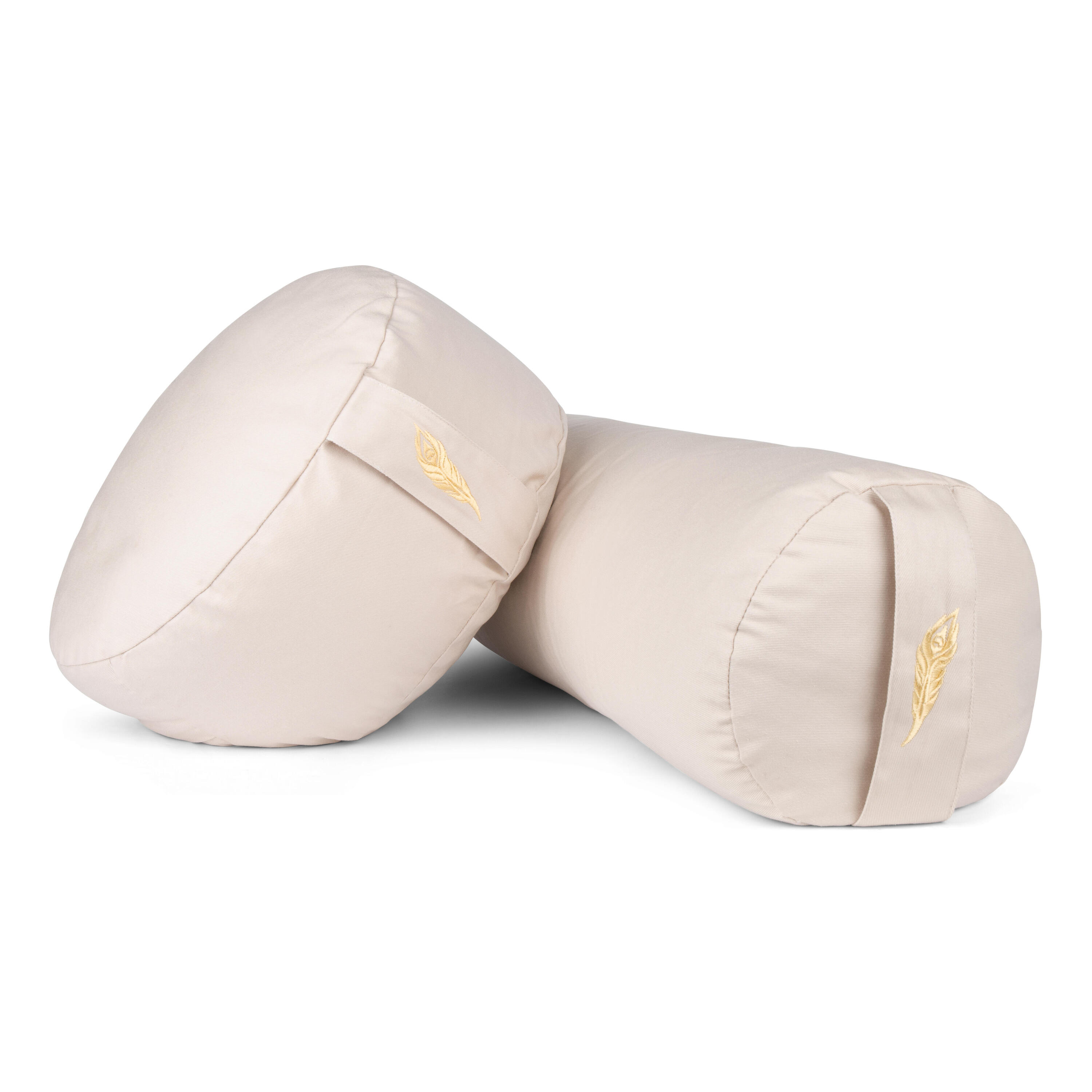 MindBaas - Yoga Bolster - Eco - Crème - 60 x 20 (lengte x diameter) 4/6