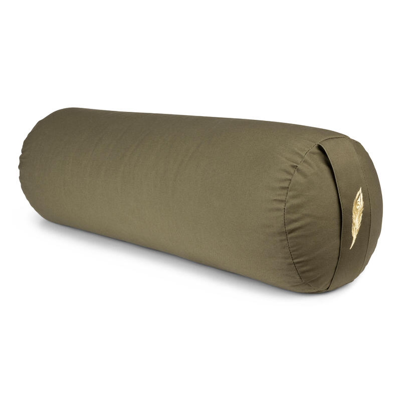 MindBaas - Yoga Bolster - Eco - Donkergroen - 60 x 20 (lengte x diameter)