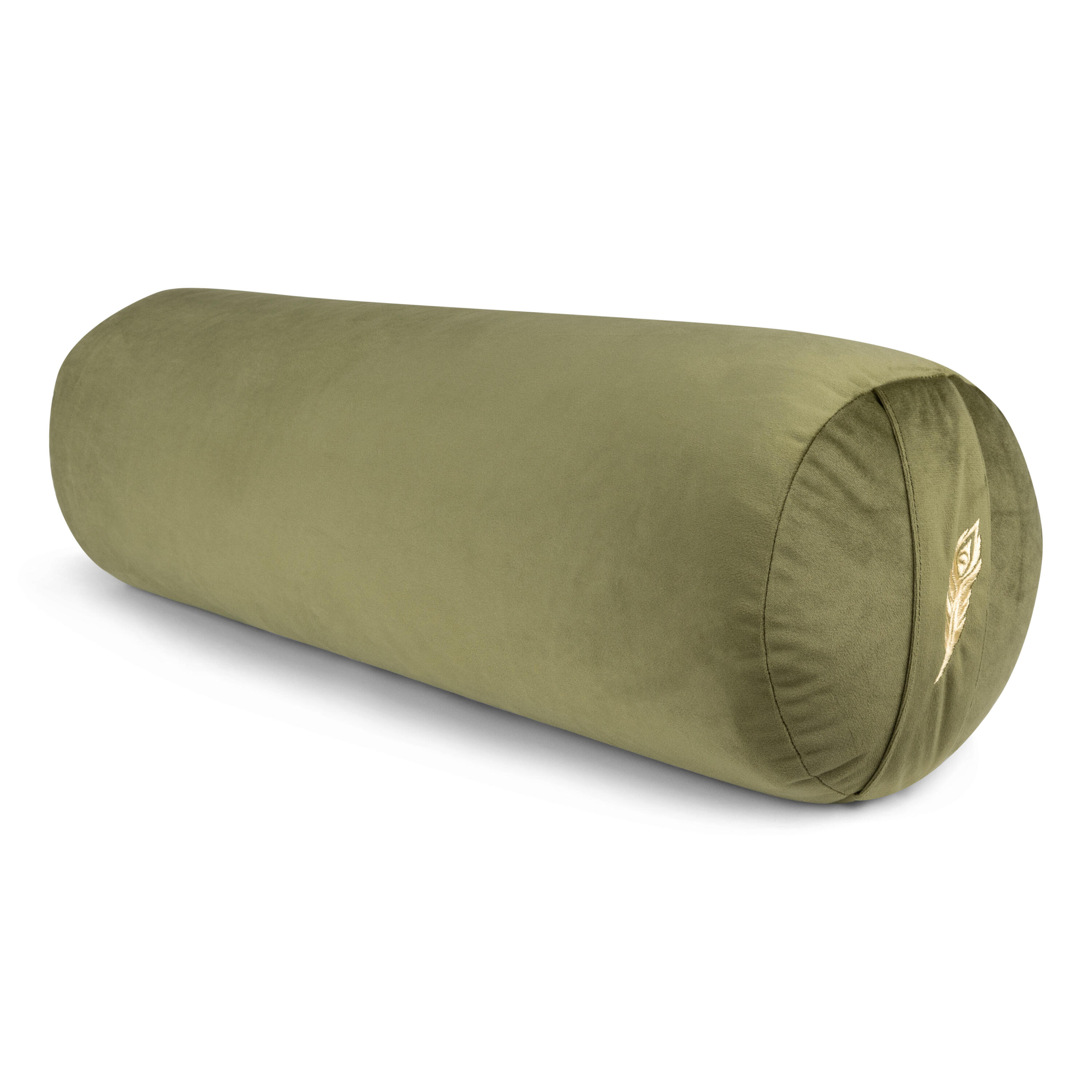 MINDBAAS MindBaas - Yoga Bolster - Eco - Groen Velvet - 60 x 20 (lengte x diameter)