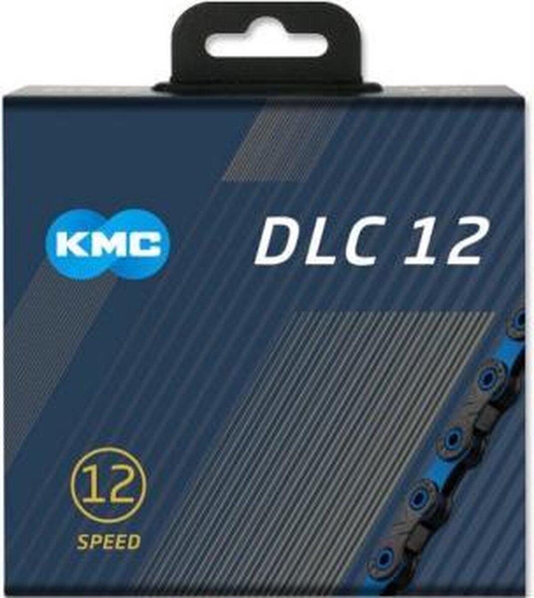 KMC DLC 12 — 126 maglie 1/2" x 11/128" blu/nero. 3/3