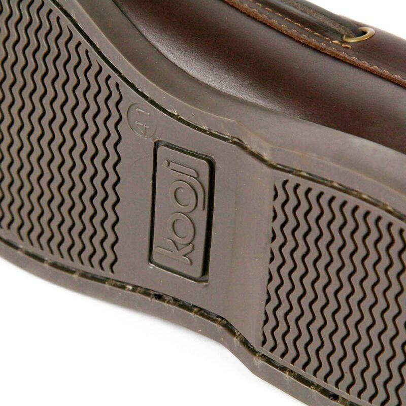 Chaussures bateau homme cuir marron KOOJI – confort, adhérence pont & ville 6/7