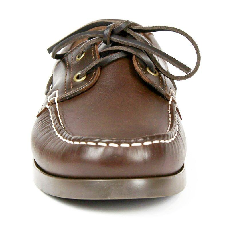 Chaussures bateau homme cuir marron KOOJI – confort, adhérence pont & ville 7/7