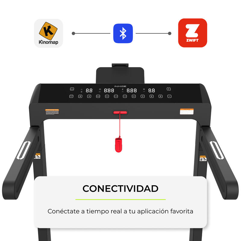 Passadeira de Corrida Ultra Dobrável com Ecrã LED. Inclinação auto 16km/h XTF