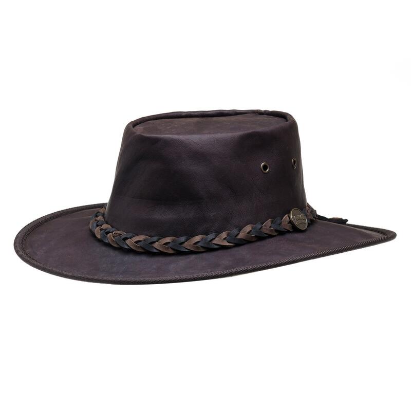 Barmah Hats Squashy Roo Crackle - Cuir de Kangourou - Pliable