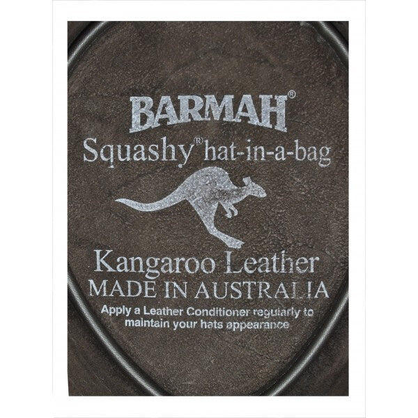 Barmah Hats Squashy Roo Crackle - Cuir de Kangourou - Pliable