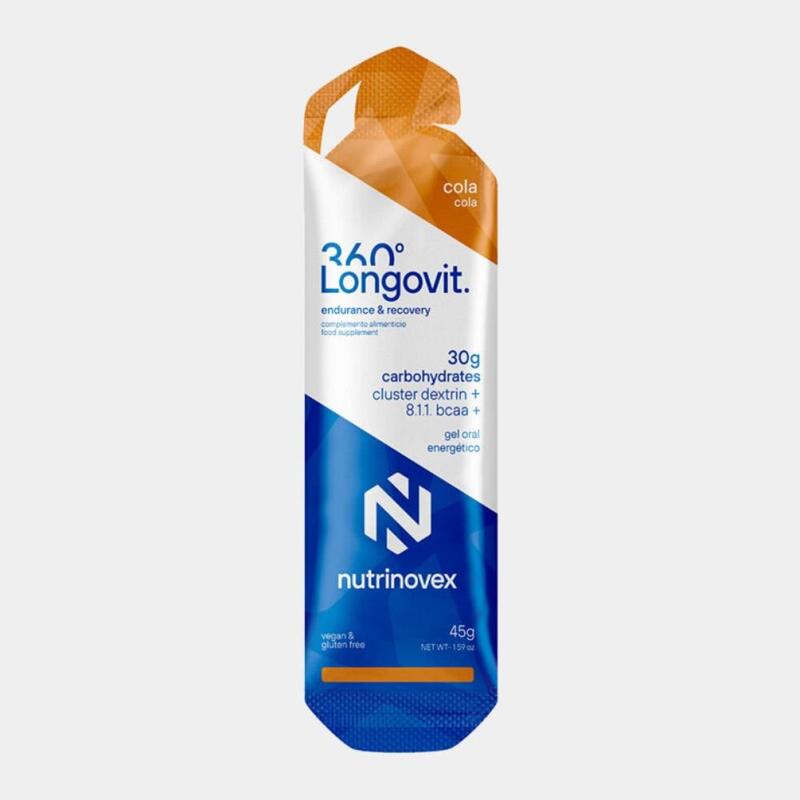 Gel Energético Longovit 360º Nutrinovex Exclusivo online                                         8 cores disponíveis
 2,36€  Preço por quantidade 52,45€kg NUTRINOVEX Gel Energético Longovit 360º NutrinovexVendido e expedido por: Trideporte  