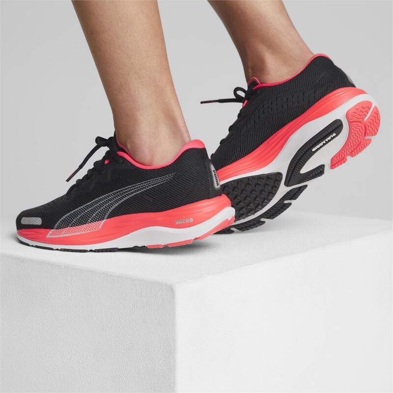 Chaussures de running Velocity Nitro 2 Femme PUMA Black Fire Orchid Red